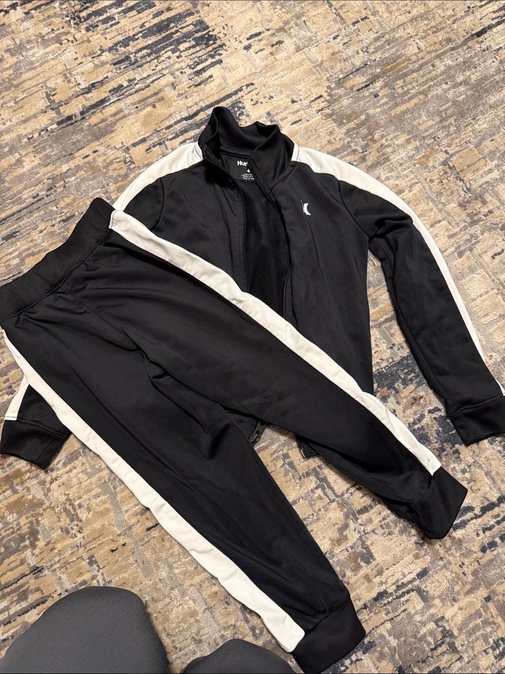 HurleyBlack Track Jacket and Joggers